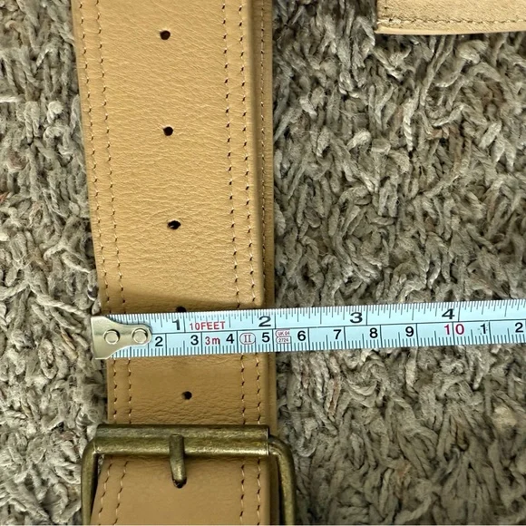 Free people belt. Tool belt look. Size small. Leather suede. Beige color. - Picture 5 of 10
